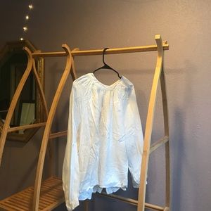 H&M Off-White Buttoned Back Blouse